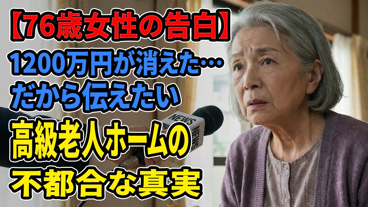 【現実の話】安心を買ったつもりが地獄でした。76歳女性が高級老人ホームで失った老後資金の現実