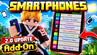 This mod add's working smartphone in mcpe | Smartphones 2.0 Add-On | Full showcase screenshot 2