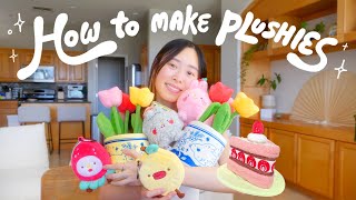 How to Make Plushies 🍓 start to finish designing & manufacturing