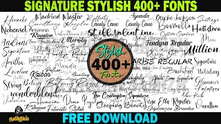 stylish english fonts free download English font  Signature stylish english fonts pc & laptop screenshot 5