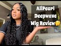 PERFECT WIG FOR BEGINNERS! AliPearl Deep Wave hair review + How to bleach your knots!