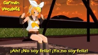 MMD - Vocaloid - Rin Kagamine - La Novia Demonio - Cover Español