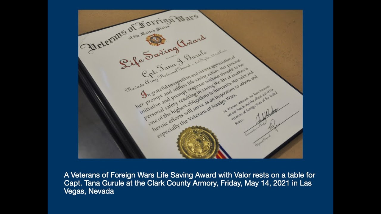 VFW Life Saving Awards May 14, 2021