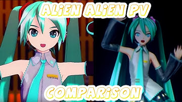 Alien Alien PV Comparison 【初音ミクProject DIVA Mega39s】《初音ミク Magical Mirai 2017》