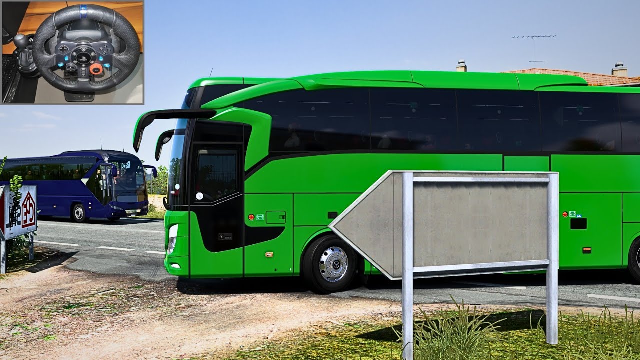 Realistic Bus Driving: Conquer Cassino Roads with Logitech G29 steering wheel | 