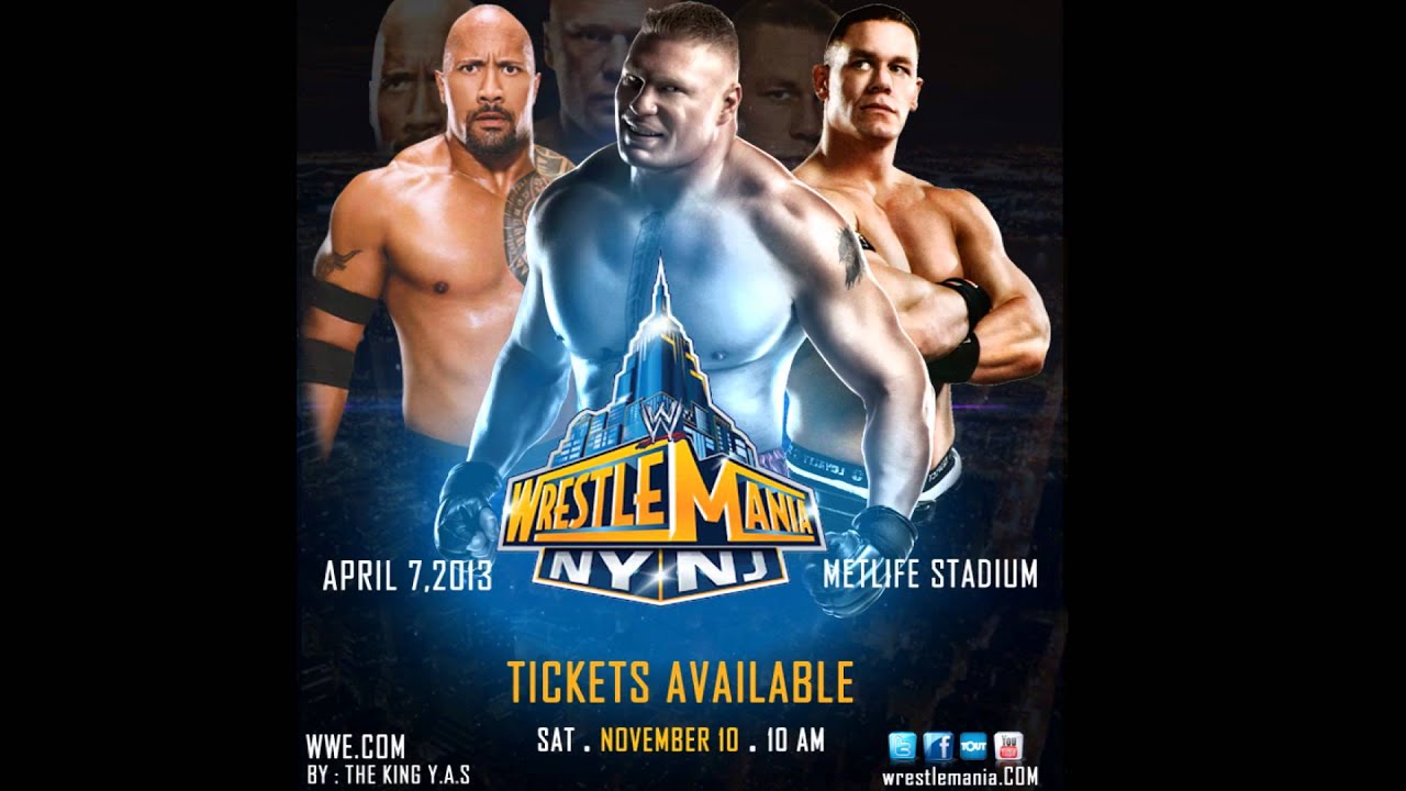 WWE Wrestlemania 29 CUSTOM Poster (1080p HD) - YouTube