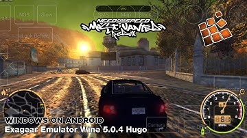 Need for Speed: Most Wanted Redux (Windows) Android Gameplay | Exagear Emulator Wine 5.0.4 Hugo