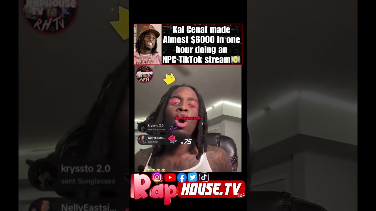 Kai Cenat made nearly $6,000 in one hour after hopping onto NPC streaming  trend - Tubefilter