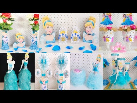 7 Centros de Mesa de Cinderella  7 Ideas de la Princess Cinderela