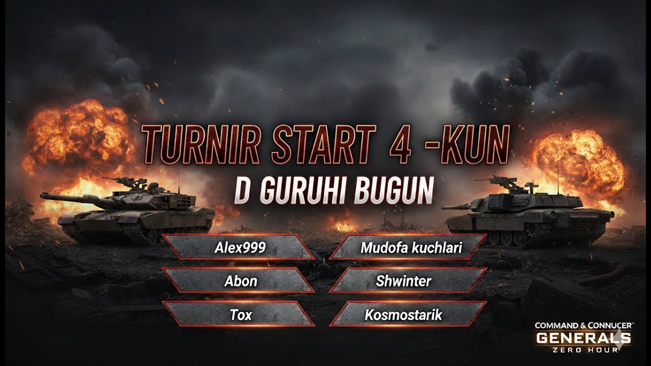 Generals Zero Haurs/Turnir Start 4-kun/Uzbekcha letsplaer