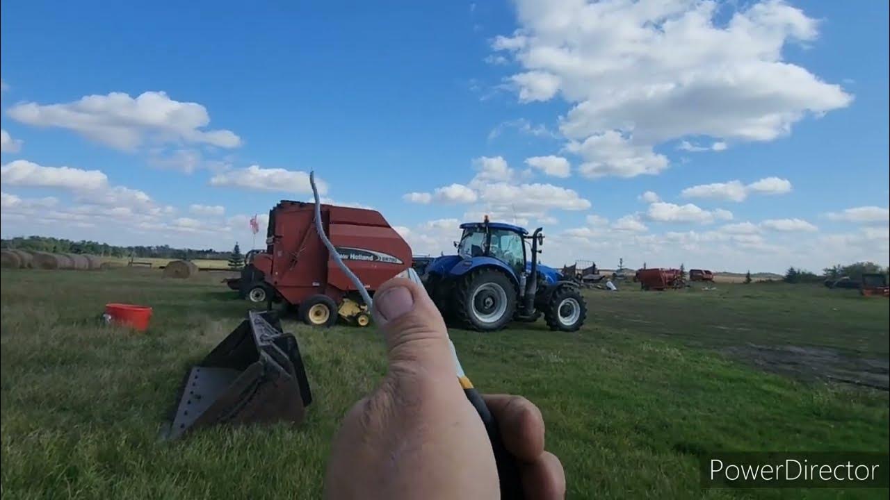 How To Fix New Holland Baler Belt With Clipper Lace YouTube