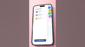 SwiftUl Schedule Dashboard UI ⏰