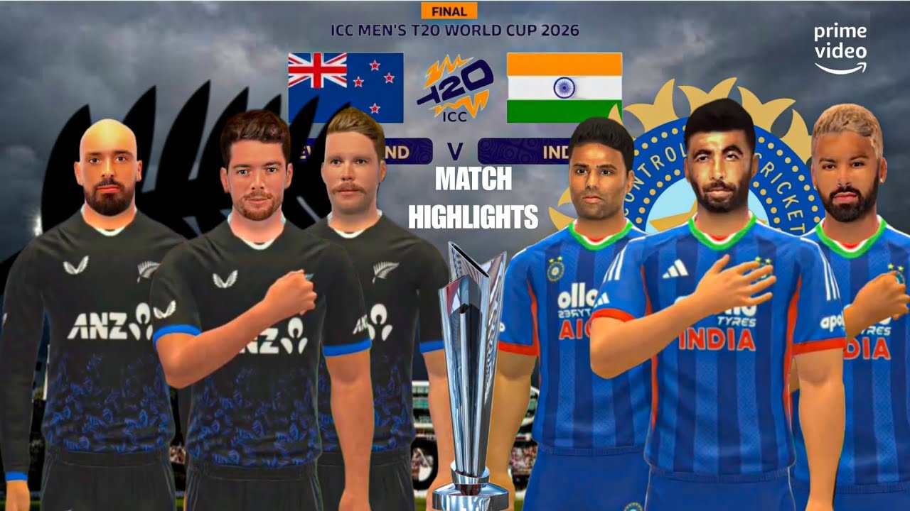 ICC T20 WORLD CUP 2026 FINAL INDIA VS NEW ZEALAND FULL HIGHLIGHTS MATCH ...