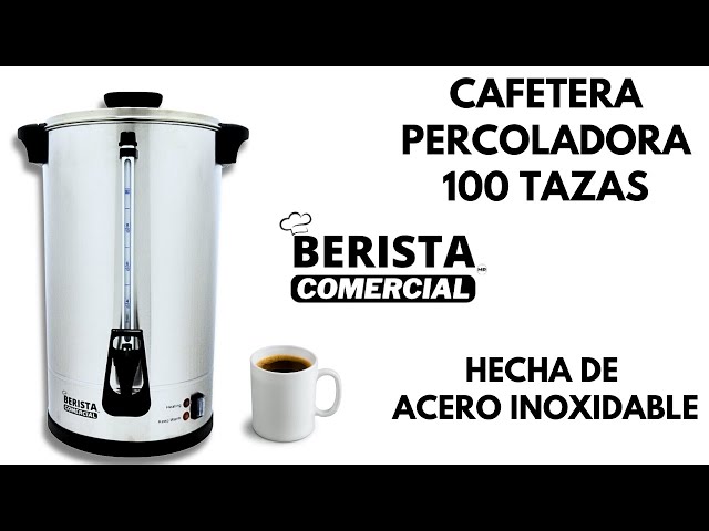 Cafetera Percoladora Berista Comercial Prepara 100 Tazas de Café