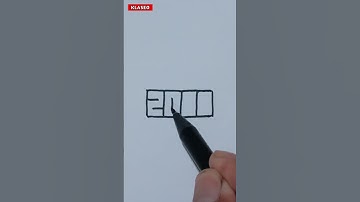 Drawing 2025 For Beginners / Happy New Year / How To Write Calligraphy Art On Paper / Draw Easy