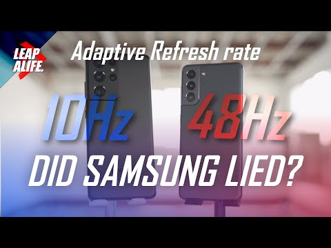 Samsung S21 | 10 - 120Hz Adaptive Refresh Rate - Does it work?