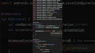 How to see when the orientation changes in Jetpack Compose #shorts #jetpackcompose #android