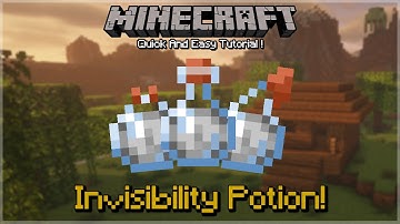 How To Make Invisibility Potion (Java + Bedrock, 1.7-1.17.1)