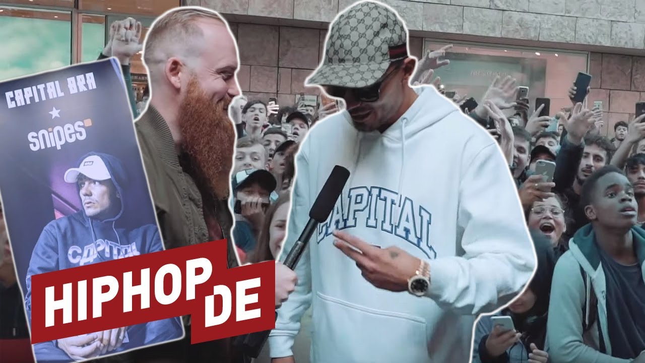 Ausnahmezustand In Dusseldorf Capital Bra Stellt Snipes Kollektion Vor Youtube