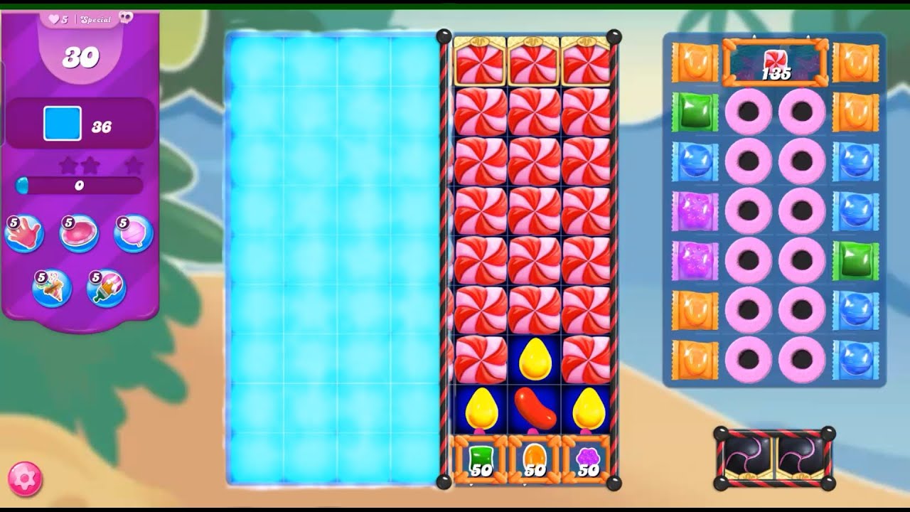 new special blue tiles Candy crush saga pro level 139 Candy crush