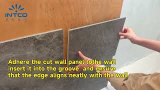 Installation—SPC Wall Panel（锁扣）