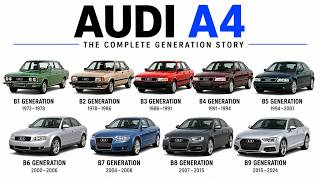 Audi A4 Series: ALL MODELS (Audi 80 B1, B2, B3, B4, A4 B5, B6, B7, B8, B9)
