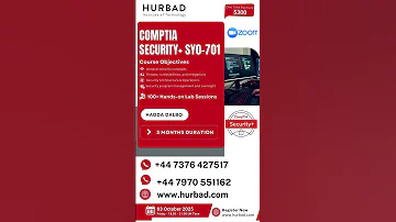 CompTIA Security SY0 701 Zoom Classes 