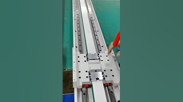 220mm width semi enclosed belt linear stage mounting #linearactuator #linearmotion #linearguide