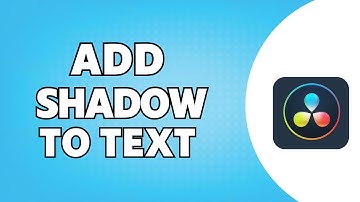 How to ADD Shadow to Text in DaVinci Resolve 19
