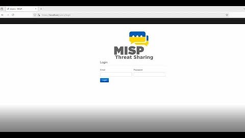MISP Org and User Creation