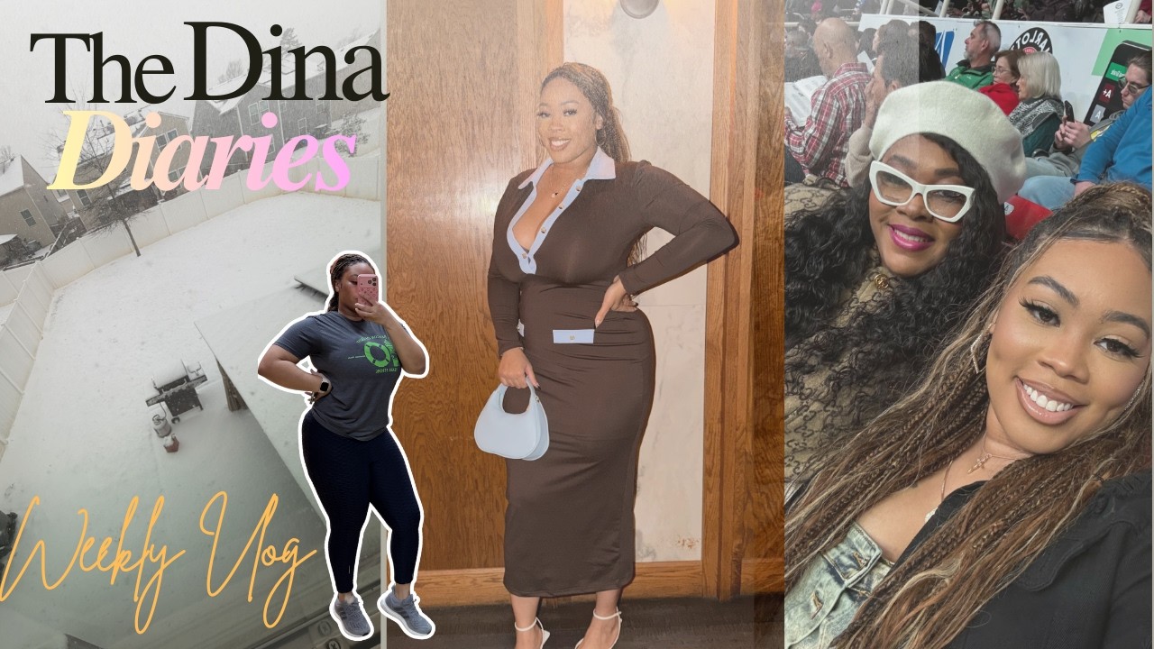 VLOG | New CLT Lounge, Little Sister’s Graduation, Gym Sessions, Snowed In | The Dina Diaries