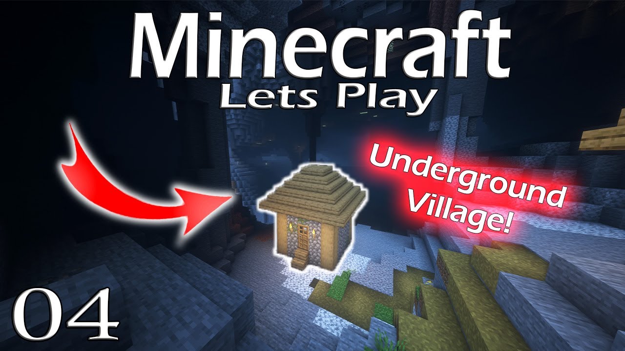 Minecraft Lets Play Episode 4 - Underground Villager Houses - YouTube