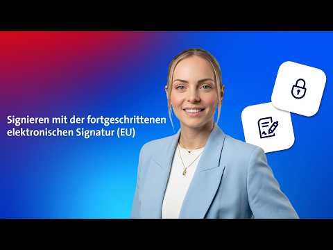 Swisscom Sign: Signieren mit der fortgeschrittenen elektronischen Signatur nach EU
