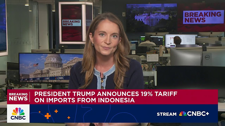 President Trump announces 19% tariff on imports from Indonesia