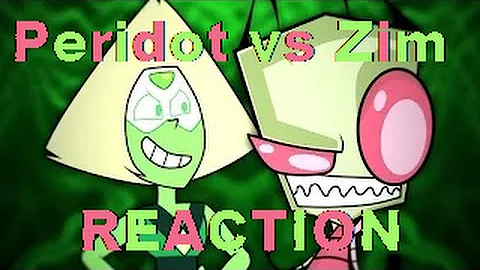 Rap Battle Zim vs Peridot REACTION (By CartoonMadeRapBattles)