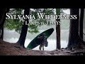 Kayak camping 7 lakes in 3 days  sylvania wilderness michigan  hammock tarp shelter in rain storm