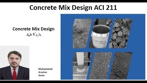 Concrete Mix Design ACI 211
