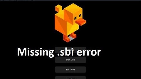 Duckstation Emulator (.sbi) file error fix