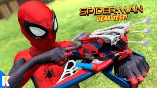 Little Flash competes in Spider-Man Obstacle Course with Web Shooters!