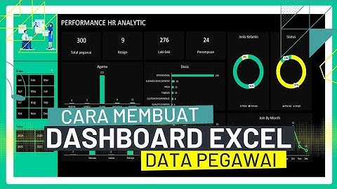 HOW TO CREATE EXCEL DASHBOARD DATA EMPLOYEE