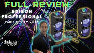 CLOSER LOOK at POWERFUL SOUNDING Edison L5500 PARTY SYSTEM Bluetooth Speakers and lights by Badcock Home Furniture & More - Lyn Stone Group 14,947 views 1 year ago 4 minutes, 45 seconds