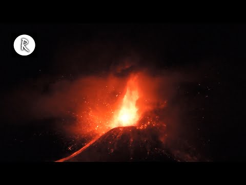 🌋 Rain, Lava & Volcano Sounds - Amazing Nature Sounds