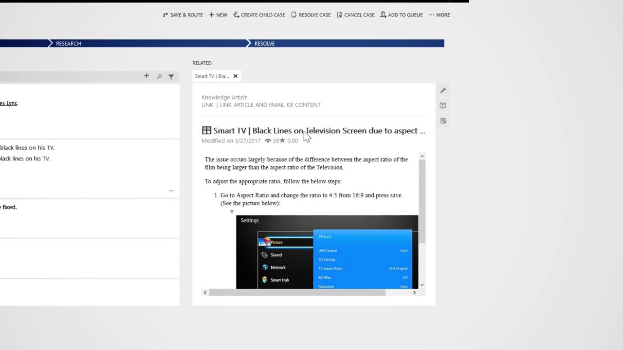 Dynamics 365 for Customer Service - Agent Interface