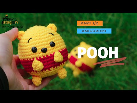 Hobby Lobby Disney Winnie the Pooh Crochet Kit Tutorial-Pooh-Ears to Legs 