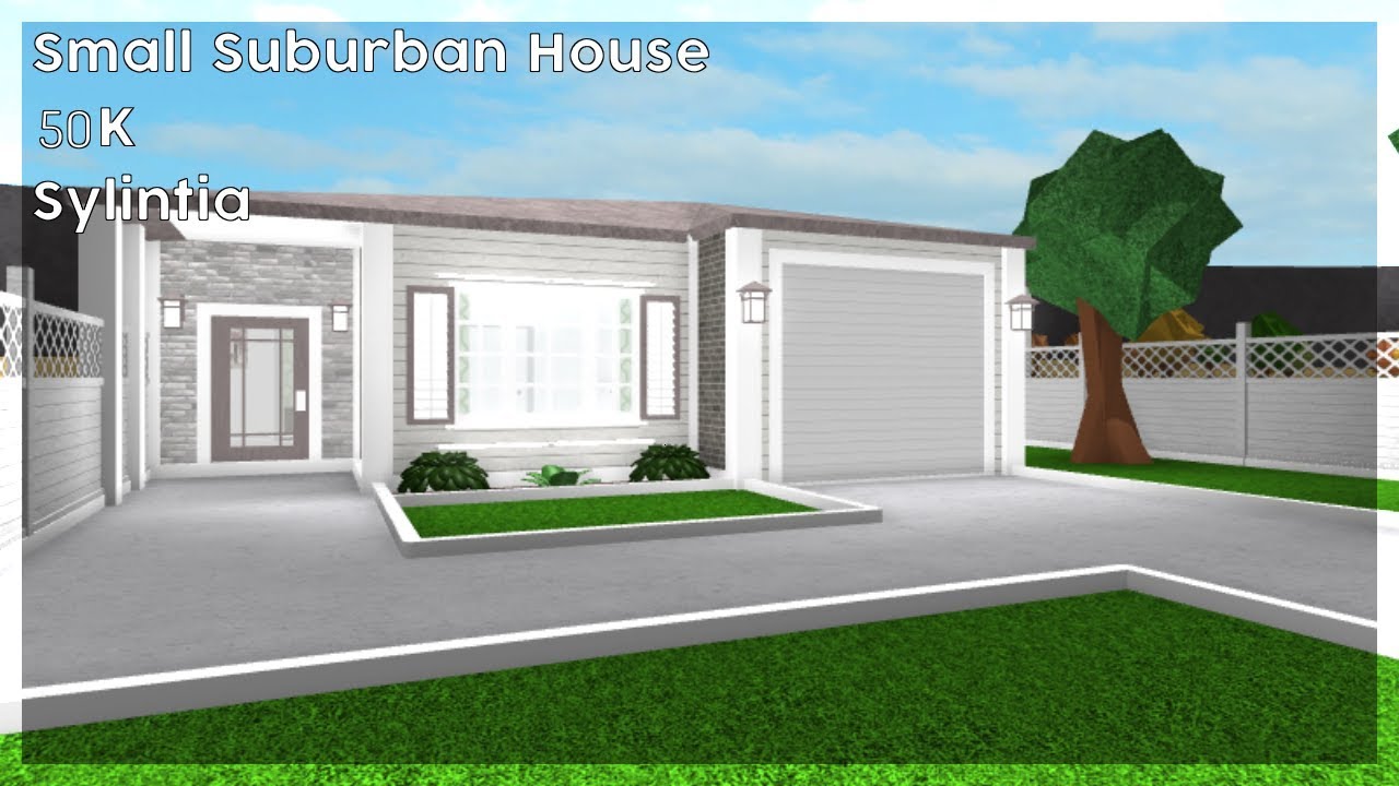 Small Suburban House 50k Bloxburg Speedbuild Youtube - roblox welcome to bloxburg 50k suburban family home