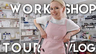 Workshop Tour Vlog! Cleaning & Formulate w/ me