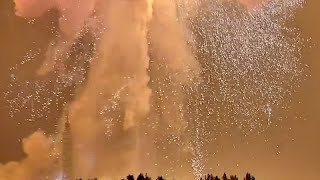 Moment Blue Origin rocket explodes during launch pad test