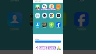 HOW TO CUSTOMIZE APP ICON SIZE 🤔 ON ANDROID PHONES #smartphone #android #redmi9a #xiomi #views #pls