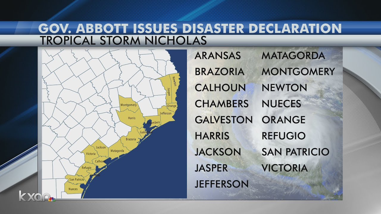 Gov. Abbott issues disaster declaration for 17 counties ahead of ...