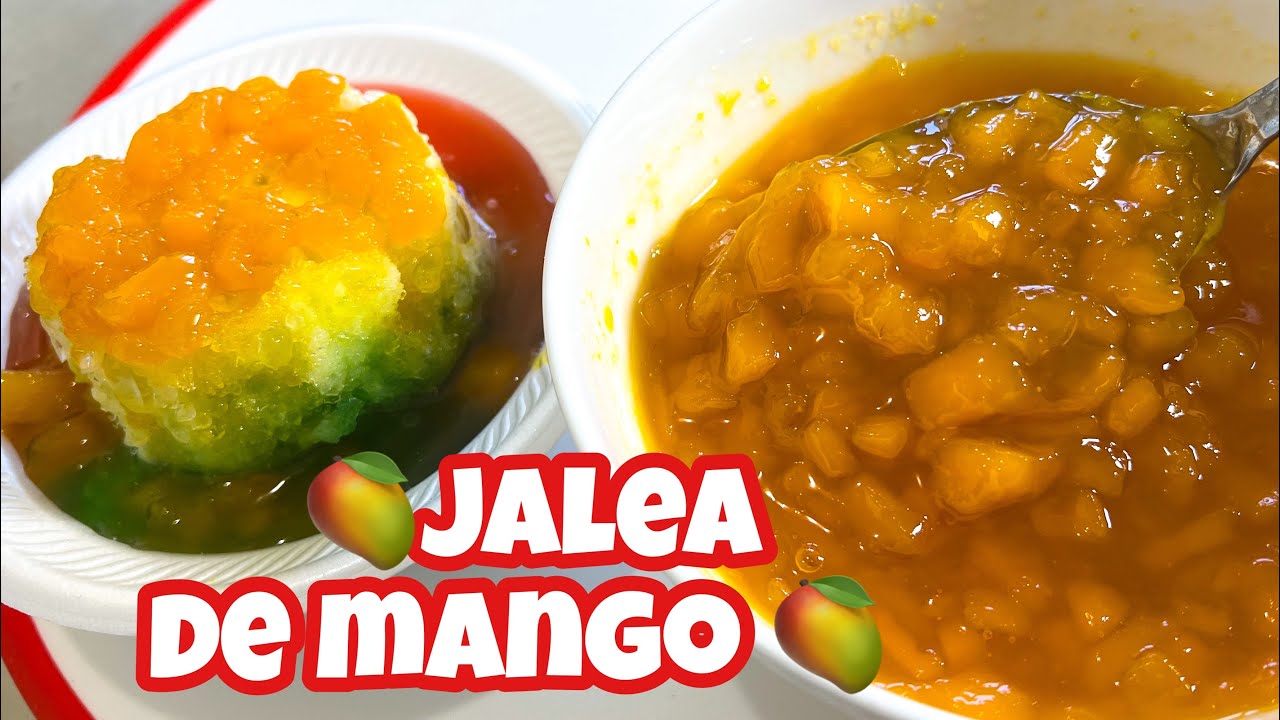 Como hacer Jalea de mango para minutas o raspados 🥭 perfecto para este calor!!!!